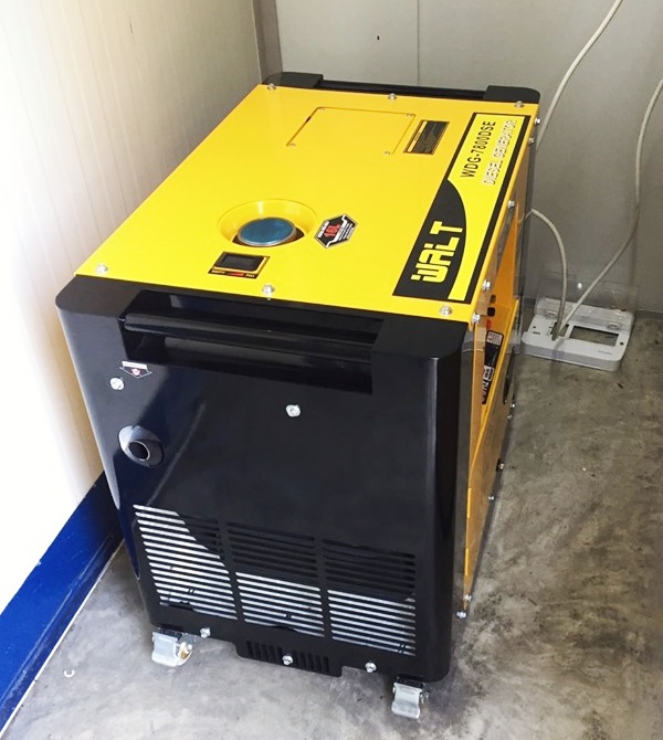 Small portable diesel generator