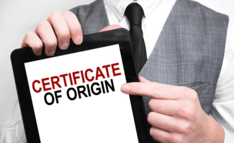 Certificate of Origin