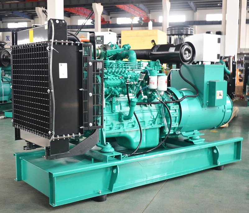 Diesel engine generator set in factory setting