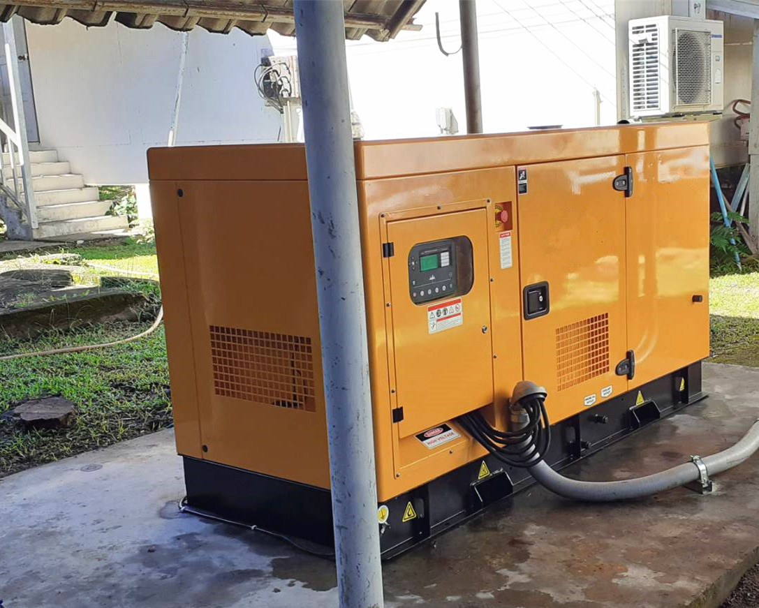 Diesel generator installed with automatic transfer switch ATS