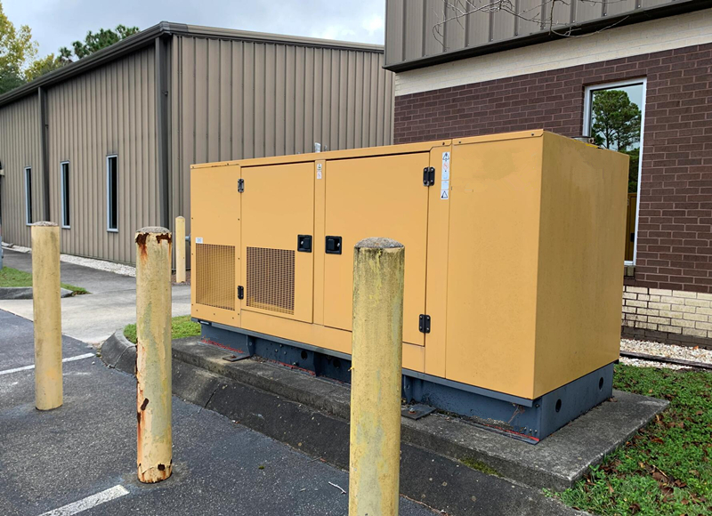 Hospital emergency standby diesel generator system installed for backup power