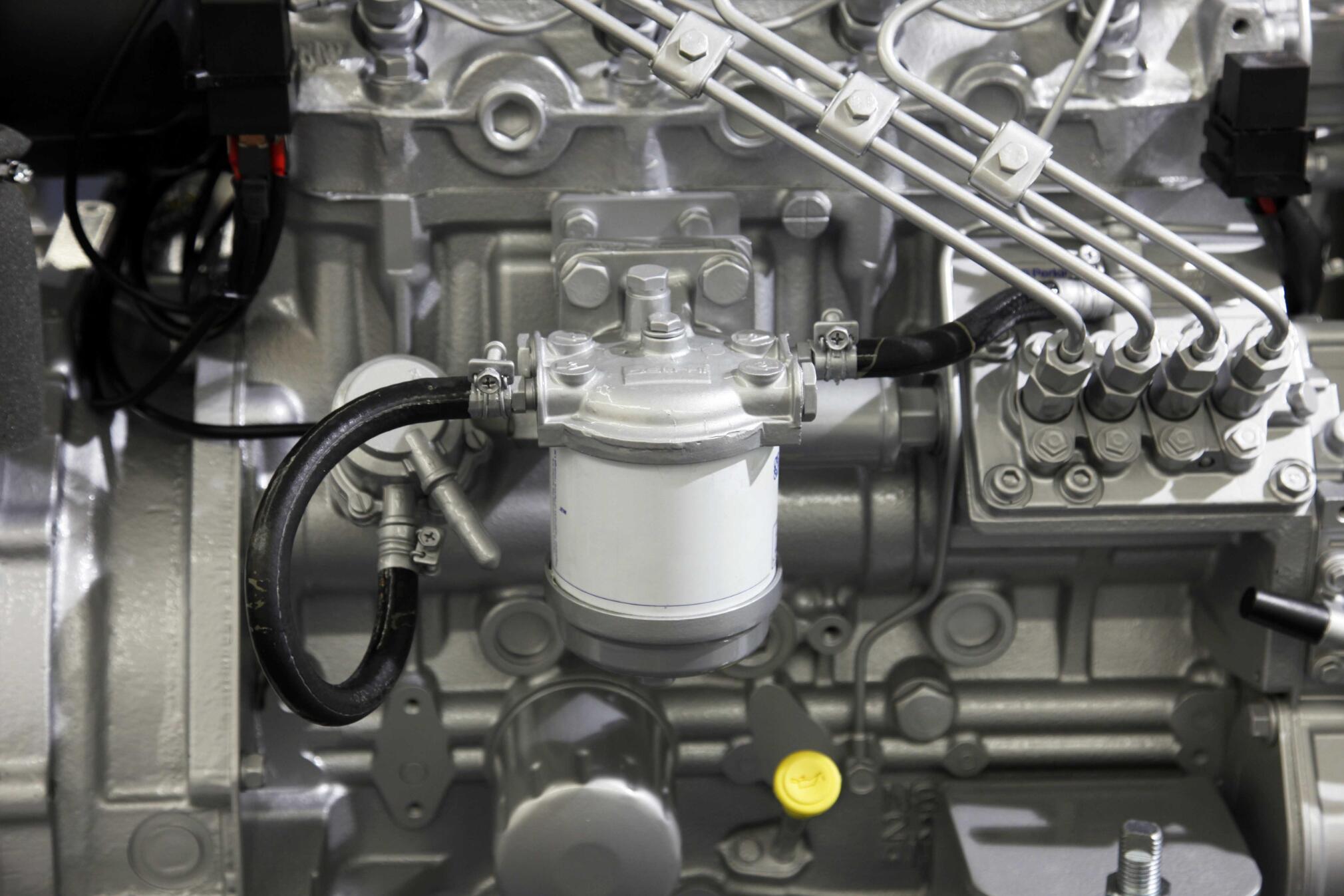 bleeding diesel generator fuel system to remove air lock using hand primer pump